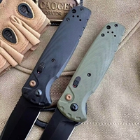 Couteau pliant BM 4300, lame en acier inoxydable, manches G10, couteau de chasse aiguisé, outil tactique de survie avec clip de poche
