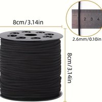 Cordon en daim coréen 2,5 mm, cordon en cuir suédé pour bracelet et collier DIY, accessoires en matière de cordon imitation cuir double face