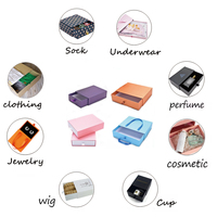 Boîtes cadeaux en papier à perruques à tiroir de luxe avec fenêtre transparente Boîtes d'emballage pour soins de la peau cosmétiques Boîtes cadeaux coulissantes