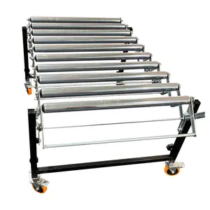 CE Certificate Manufacturer Customized Free Roller Conveyor with Mobile Wheel