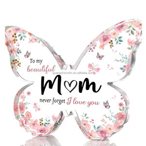 Blok kerajinan bingkai foto gambar blok tampilan akrilik cetak UV blok sublimasi cetak kupu-kupu - Product Image 2