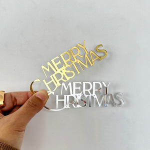 Decoración Acrílica para Pastel de Navidad con Diseño de Miel y Dulzura 744206610 para Decoración Lateral de Pasteles Festivos - Product Image 4