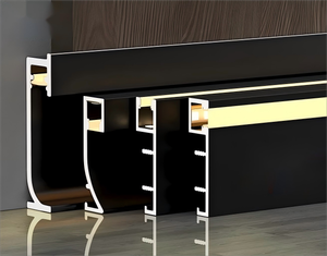 Battiscopa in Lega di Alluminio LED con Illuminazione Intelligente Incassata e Montata in Superficie - Product Image 5