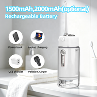 Hydropulseur portable 2026 de poche, mini irrigateur dentaire USB-C, nettoyeur interdentaire pour les vacances en famille et les activités de plein air