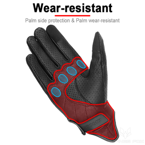 Guantes de Motociclismo SUOMY, Vintage, de Cuero Genuino, con Pantalla Táctil, para Motocross, MTB, Ciclismo, de Piel de Cabra - Product Image 5