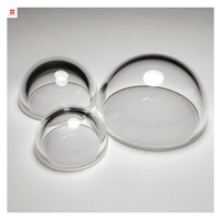 Lentille en verre K9 de haute précision, dôme optique de 100 mm de diamètre N-BK7 pour l'exploration des grands profondeurs et l'imagerie scientifique