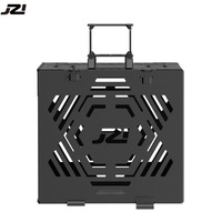 Pour le transport : Mallette de transport ultra-légère en alliage d'aluminium aéronautique et fibre de carbone, capacité maximale 200 kg, grande capacité 125,6 L, robuste, 7,8 kg.