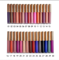 Créez votre logo personnalisé, rouge à lèvres liquide mat imperméable, rouge rose personnalisé, écran solaire minéral, gloss à lèvres en marque privée