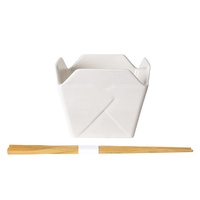 Bol à nouilles en céramique avec logo personnalisé et baguettes, OEM ODM, vente en gros, bol à ramen, vaisselle japonaise, fournitures pour restaurants, directement de l'usine