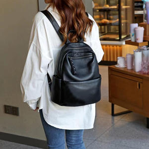 AndoBag <b>Backpack</b> for <b>Women</b> <b>Large</b> Capacity Shoulder Bags Fashion Casual Genuine Cow Leather <b>Women's</b> Bag 8540 - Product Image 3