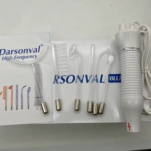 Varita de Belleza Facial de Rayos Violeta de Neón Rojo, Portátil, de Alta Frecuencia, para el Cuidado de la Piel, con 6 Electrodos, Varita de Terapia Cutánea, Kit de Cuidado de la Piel - Product Image 6