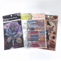Impression de logo réel de haute qualité personnalisé transparent transparent vinyle PVC baiser autocollant de stratification en feuilles