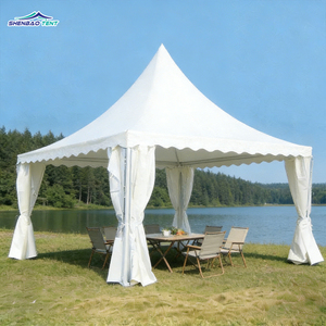 Carpa Pagoda de Aluminio para Exteriores con Estructura de Acero y Cubierta de Lona con Tela de PVC Impermeable para Bodas y Fiestas - Product Image 1