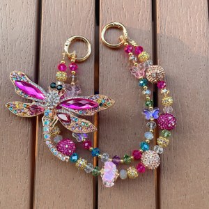 Porte-clés haut de gamme en métal, pendentif pour téléphone portable, anneau porte-clés, porte-clés de voiture, sangle de téléphone portable, pendentif de sac - Product Image 3