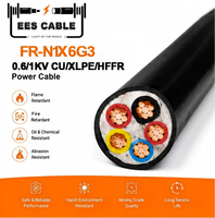 Câble rigide FR-N1X6G3-R U1000 Cuivre XLPE HFFR Gaine Polyoléfine 0.6/1kv N2XY Sans Halogène Faible Émission de Fumée Congo EESCABLE