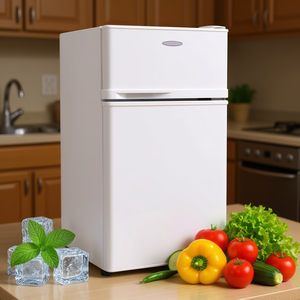 Refrigerador Compacto de 2 Puertas, Mini Nevera Portátil de Plástico con Descongelación Manual, Tipo Compresor de Enfriamiento Directo - Product Image 2