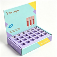 Cajas de Exhibición de Cartón Corrugado para Cosméticos, Productos de Cuidado de la Piel y Labiales, Caja de Papel para Mostrador de Venta al por Mayor