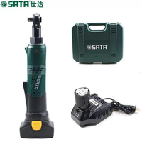Clé à cliquet électrique sans fil SATA 51080/51081/51082 1/4-3/8-1/2 pouces 10,8 V, couple maximal 100 Nm, avec deux batteries et chargeur