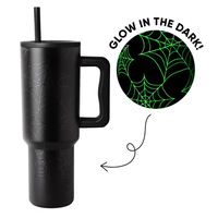 Vaso de 40 oz con asa, impresión 3D creativa, con pajita, libre de BPA, vaso de acero inoxidable de 40 oz, taza de acero inoxidable de 40 oz