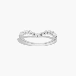 Anillo de Compromiso y Boda Curvo de Plata 925 con Moissanita para Mujer, Regalo de Joyería para Aniversario - Product Image 6