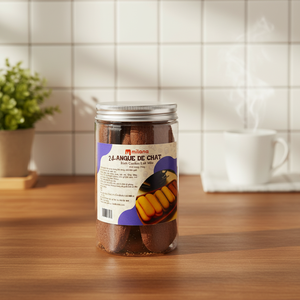 คุกกี้บิสกิตแลงก์เดอชา รสชาเขียว โกโก้ วานิลลา เนย ฮาลาล 100 กรัม พร้อมรับประทาน จากโรงงานอันไทยมินห์ - Product Image 1