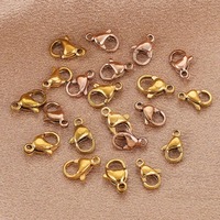 Résultats de bijoux en acier inoxydable Bracelet en titane Collier Connexion Fermoirs homard en métal pour la fabrication de bracelets de bijoux