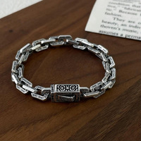 Nouveau design de niche style hip-hop tempérament polyvalent minimaliste bouton de fleur militaire bijoux de bracelet de l'industrie lourde
