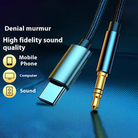 Adaptateur Jack Audio Auxiliaire pour Téléphone Type-C et 3,5 mm pour Haut-parleur de Voiture, Ordinateur Portable, Téléphone Mobile avec Sortie AC/DC