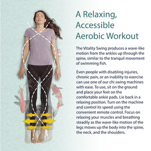 Chi Machine Swing <span class=keywords><strong>Master</strong></span> Foot Swing Masseur Facile à utiliser Équipement de gymnastique de bureau Type de tapis roulant Moteur Corps entier Taille Jambes - Product Image 2