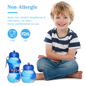 Bouteille d'eau pliable très vendue pour les sports de plein air, bouteille en silicone sans BPA - Product Image 6