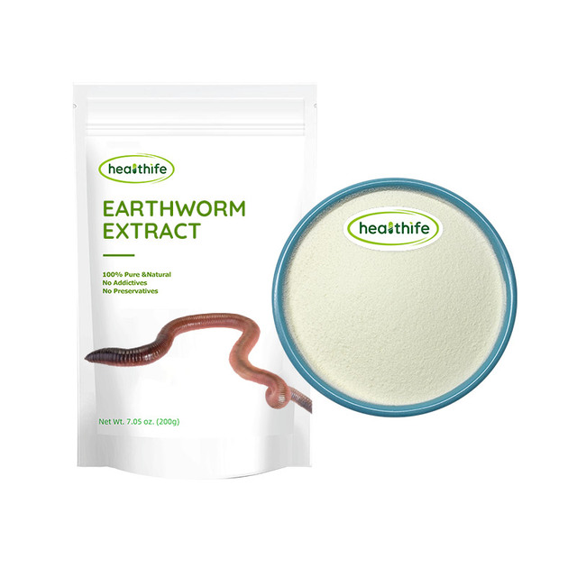 Dry Earthworm Powder Dried Earthworm Extract 20000u/mg Lumbrukinase Powder