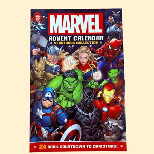 Calendario dell'Avvento Marvel Heroes Avengers, 24 Scatole Sorpresa, Piccoli Libri in Cartone, Materiale di Lettura in Inglese per Bambini, Confezione Regalo - Product Image 2