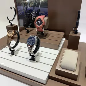 Роскошный дизайн на заказ от фабрики SESI, подставки для часов, деревянные часы, набор для витрин, оптовый поставщик