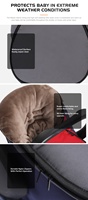 Sac de couchage imperméable pour bébé, gris foncé, pour siège auto et poussette, pour nouveau-né