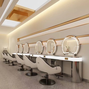 Ensemble <span class=keywords><strong>de</strong></span> mobilier <span class=keywords><strong>de</strong></span> <span class=keywords><strong>salon</strong></span> <span class=keywords><strong>de</strong></span> <span class=keywords><strong>coiffure</strong></span> Barber Shop Mirror Station Styling Miroirs <span class=keywords><strong>de</strong></span> barbier à led Miroirs <span class=keywords><strong>de</strong></span> barbier simples et doubles - Product Image 5