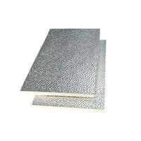 Panneau de conduit composite P3 en mousse rigide pré-isolée PIR écologique, antibactérien, avec feuille d'aluminium pour climatisation