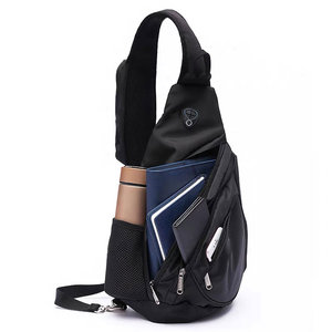 Tùy Chỉnh Màu Đen Chống Nước Nylon Duy Nhất Dây Đeo Vai Du Lịch Chéo Cơ Thể Trở Lại Gói Túi Sling Sack Ba Lô Cho Nam Giới Phụ Nữ - Product Image 2