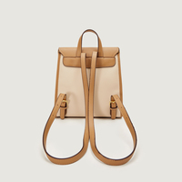 Sac à dos en cuir PU de haute qualité pour femmes, sac à main classique de luxe bicolore, sac décontracté léger pour femmes