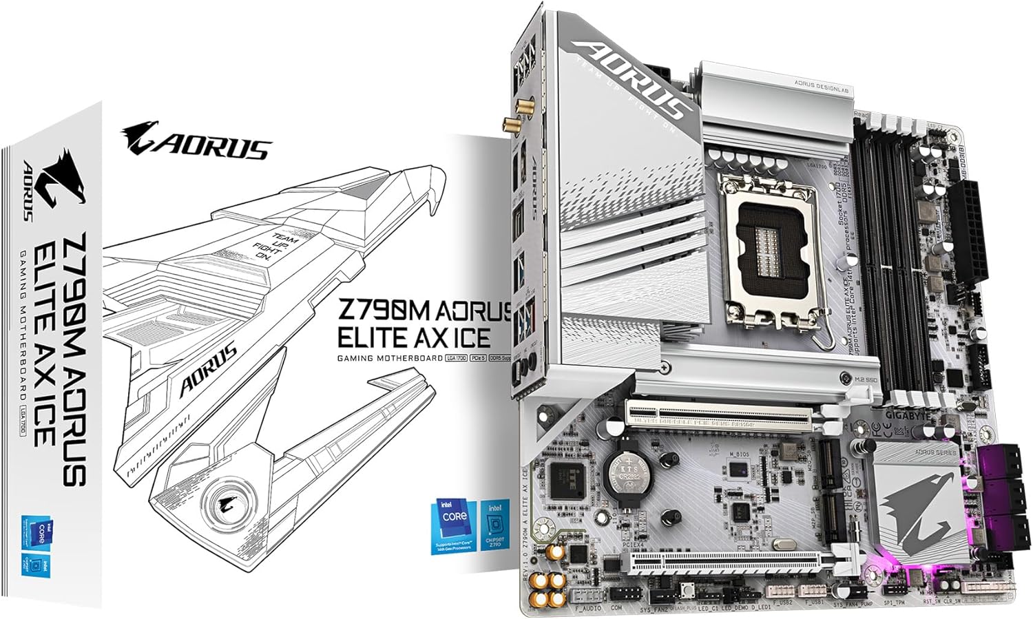 Z790M AORUS Elite AX น้ำแข็ง