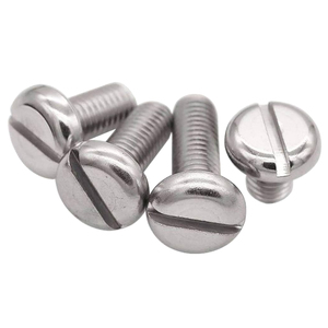 Viti meccaniche viti a due staffe a testa tonda scanalate in acciaio inossidabile - Product Image 5