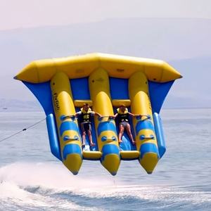 Jeu de sports nautiques de qualité commerciale, <span class=keywords><strong>tube</strong></span> gonflable double ou triple pour la pêche en apnée, design de sécurité étanche - Product Image 1