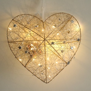 Décoration <span class=keywords><strong>de</strong></span> Noël SHUANGYUAN, <span class=keywords><strong>étoile</strong></span> <span class=keywords><strong>de</strong></span> sommet d'arbre LED <span class=keywords><strong>de</strong></span> luxe, 40 cm, fil métallique, avec lumières - Product Image 3