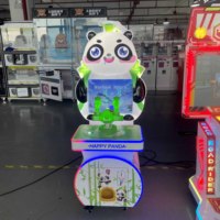 Machine de jeu d'arcade vidéo pour enfants, thème Panda mignon, à monnayeur avec récompenses, pour centre commercial et magasin