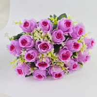 Guirlande florale en soie rose douce de qualité supérieure pour la décoration intérieure des hôtels, des cafés et des restaurants, accessoire pour plafond.