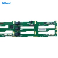 Backplane Hard Disk NVMe Custom MIWIN 3.5 Inch 2U 12 Bays Sff-8643, Plat Dasar Hard Drive NVMe untuk Pemasangan di Dinding
