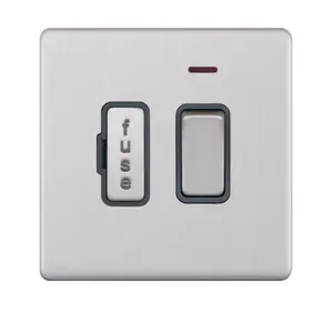 hot sale for home electric UK standard wall electrical polished Switched fuse/spurs connection unit fuse switch