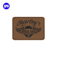 Patchs vierges en cuir pour gravure laser, patchs en cuir laserables avec velcro