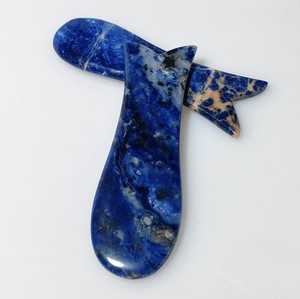 Gua sha-piedra <span class=keywords><strong>sodalita</strong></span> para masaje, Varios peces en forma de pez personalizados, fabricante Guagdong, 2020 - Product Image 2
