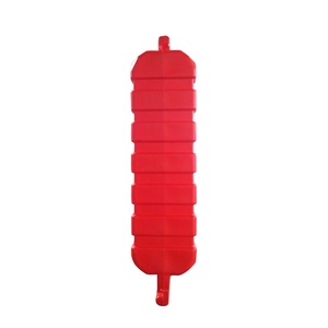 Barrières de circulation en PEHD rouges, remplissables d'eau, pour la construction, le contrôle des foules sur autoroute et la gestion des espaces de stationnement - Product Image 6
