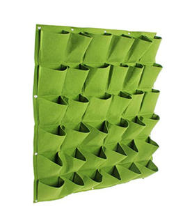 Màu xanh lá cây dọc tường treo túi trồng mô hình bất thường thân thiện với môi trường cảm thấy lớn sống tường trồng cây tăng trưởng thực vật - Product Image 1